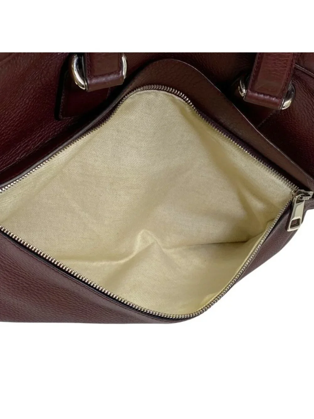 Gucci Soho Business Briefcase Handbag Interlocking Leather Bordeaux Document